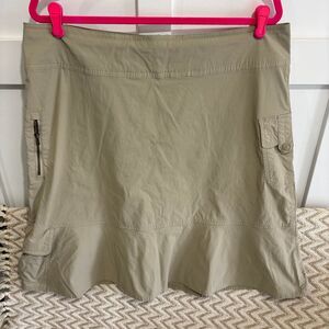Royal Robbins Women's Discovery Skirt Hiking Travel Tan Size 16